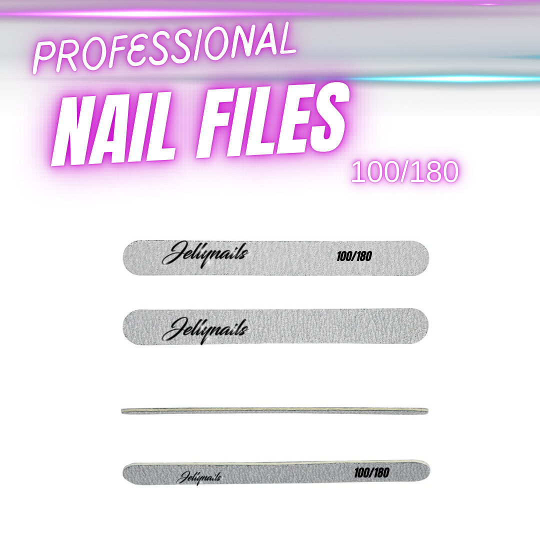 100/180 Grit Professional Nail files Emery Board double sided