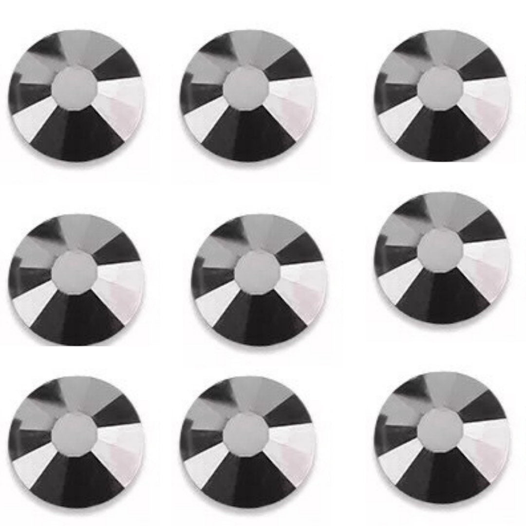 Sliver flame Glass rhinestones Flat back 1440 pcs in bag nail art