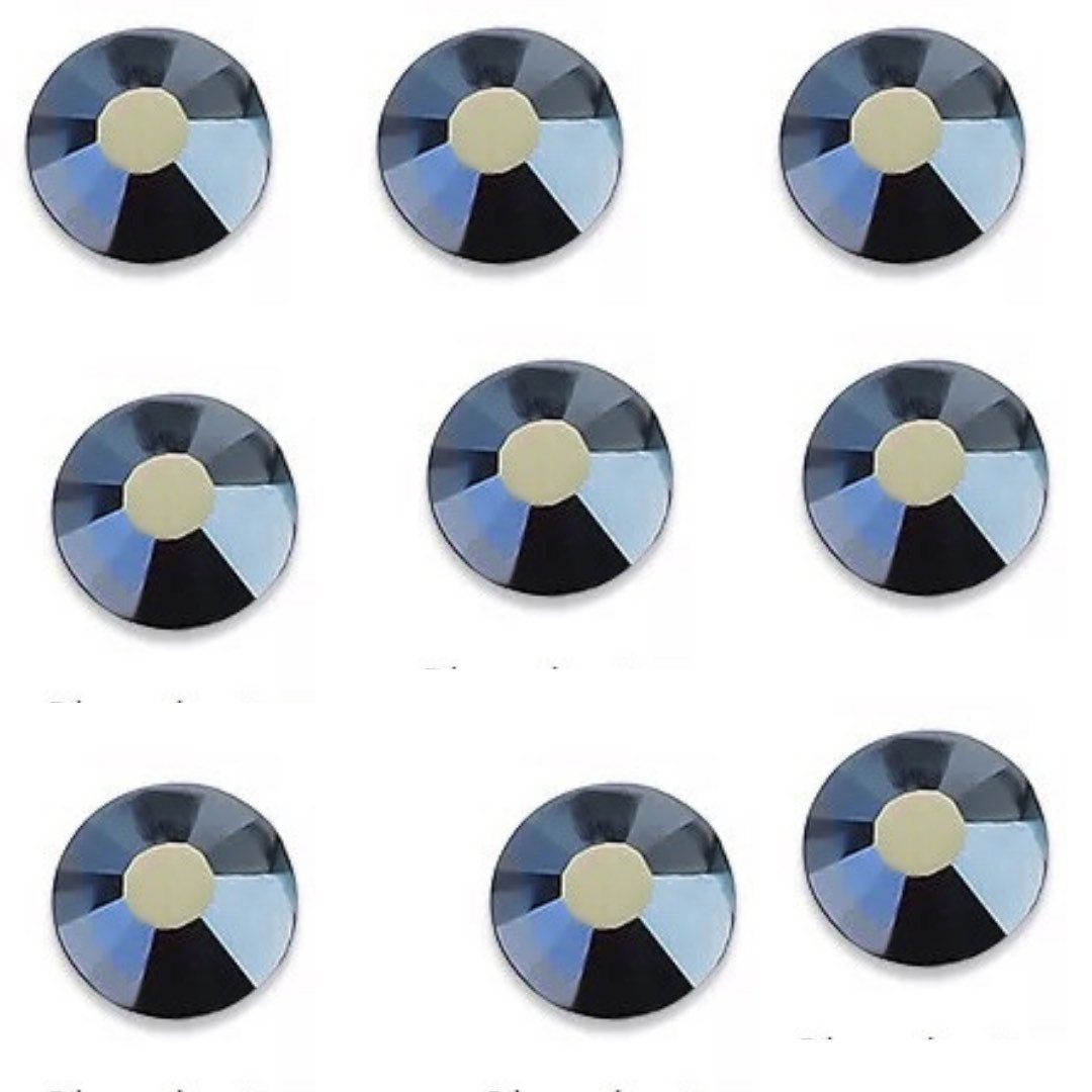 Blue flame Glass rhinestones Flat back 1440 pcs in bag nail art