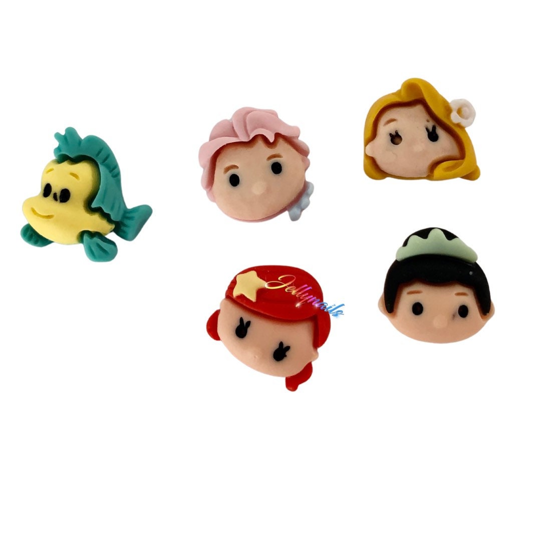 Kawaii princess characters charms 10 pcs 3D nail art