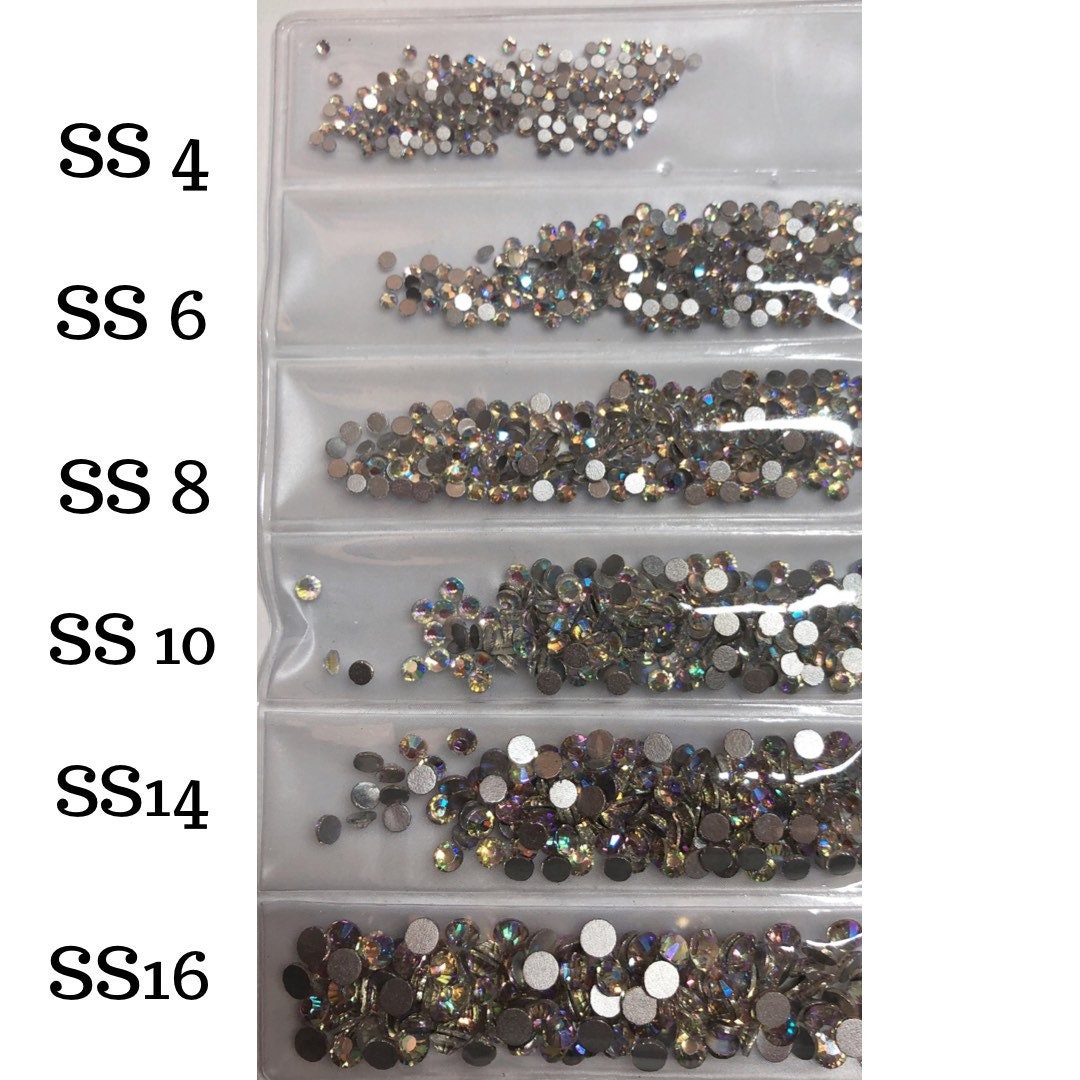 Lavender tones Glass rhinestones Flat back 1440 pcs in bag nail art