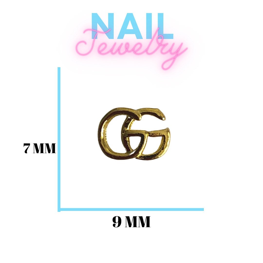 Letters zircon nail jewelry 3D Decoration